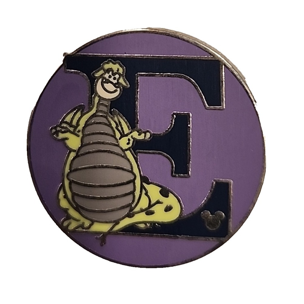Disney‎ Pin Pete's Dragon Elliot Alphabet Letter WDW 2008 66584